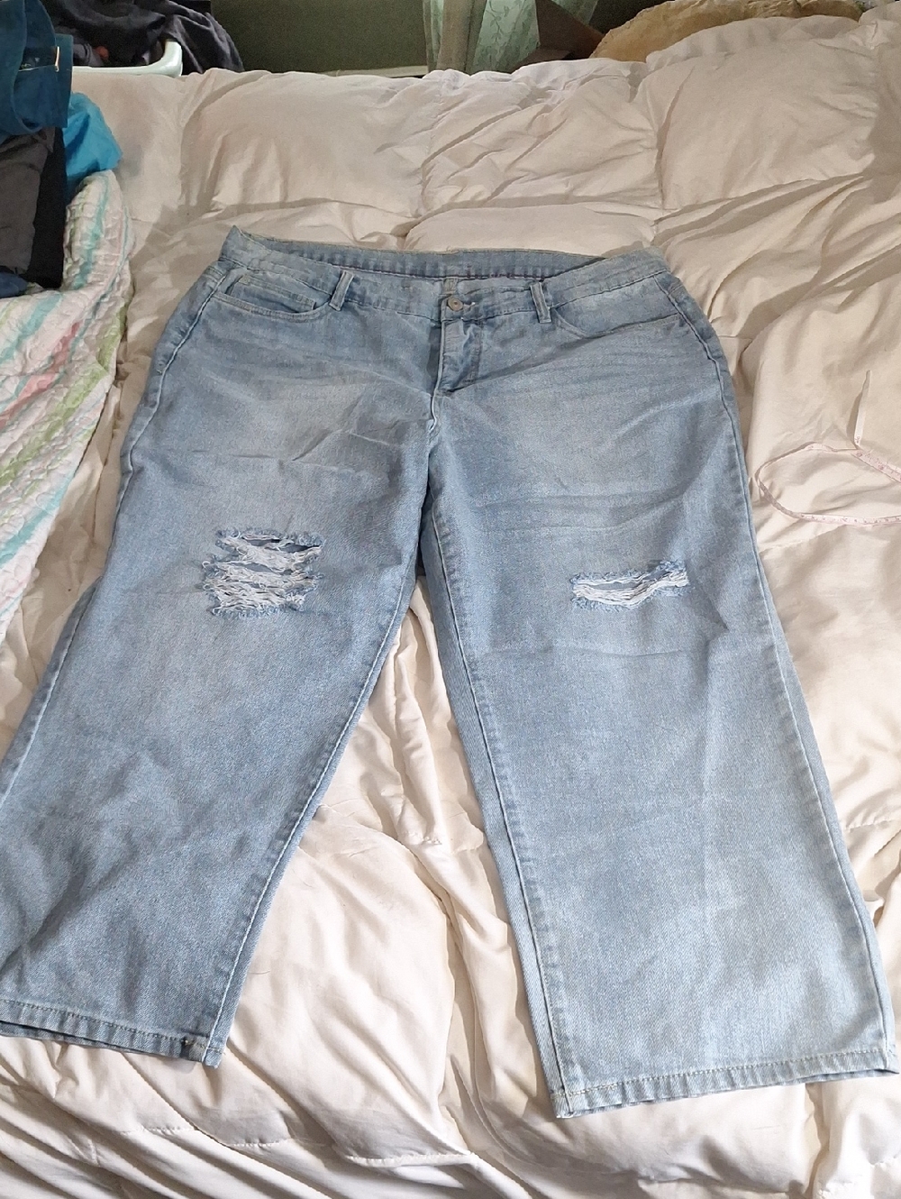 Wallflower Light Blue Distressed Boyfriend Jeans